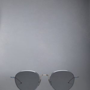 TITANIUM ROUND SUNGLASSES