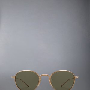 TITANIUM ROUND SUNGLASSES