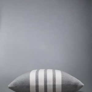 WOOL CASHMERE 4-BAR FRETTE CUSHION