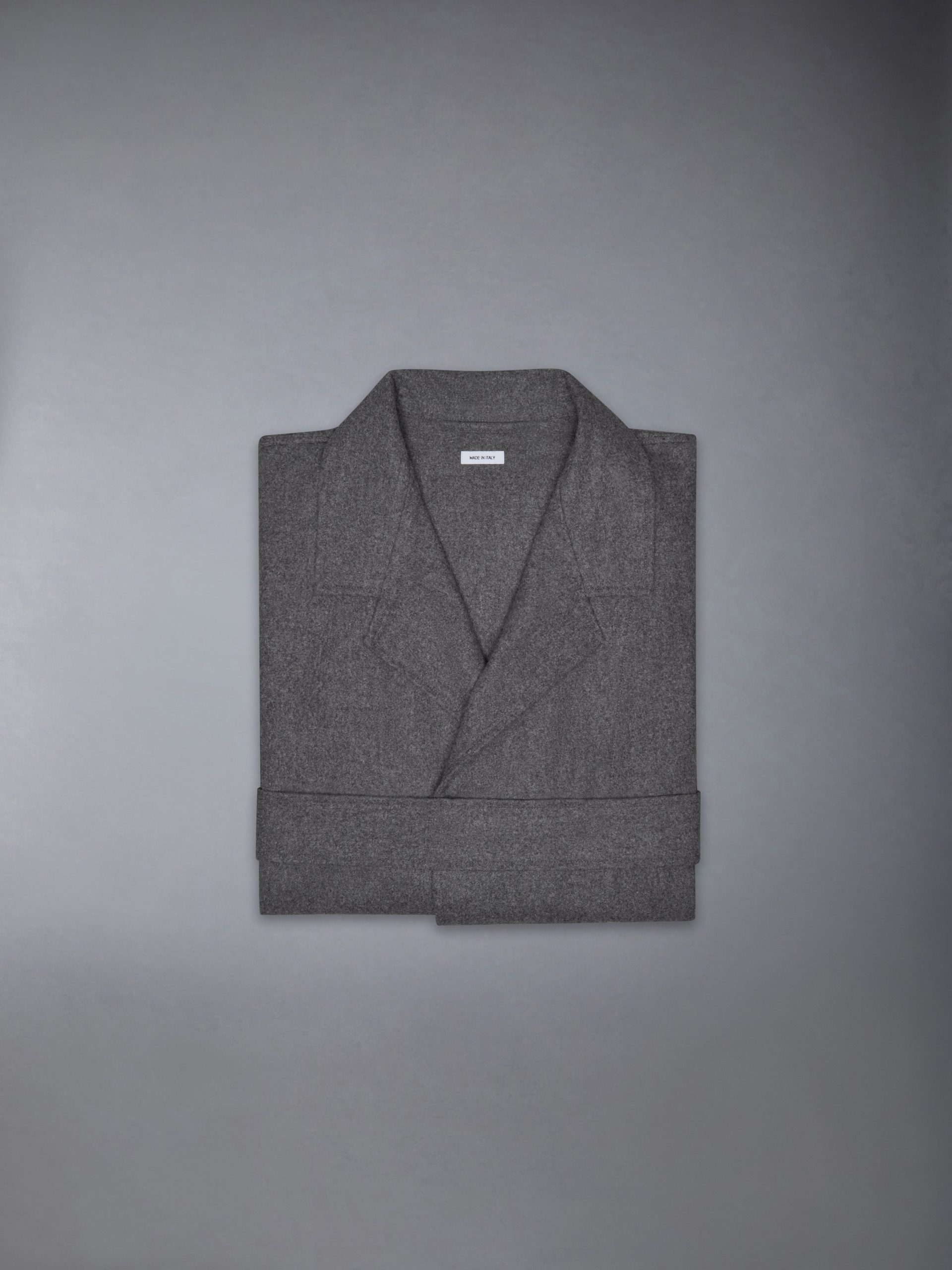 CASHMERE WOOL 4-BAR DRESSING GOWN - Image 10