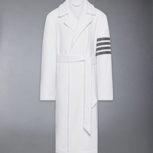VELOUR 4-BAR TRENCH BATHROBE