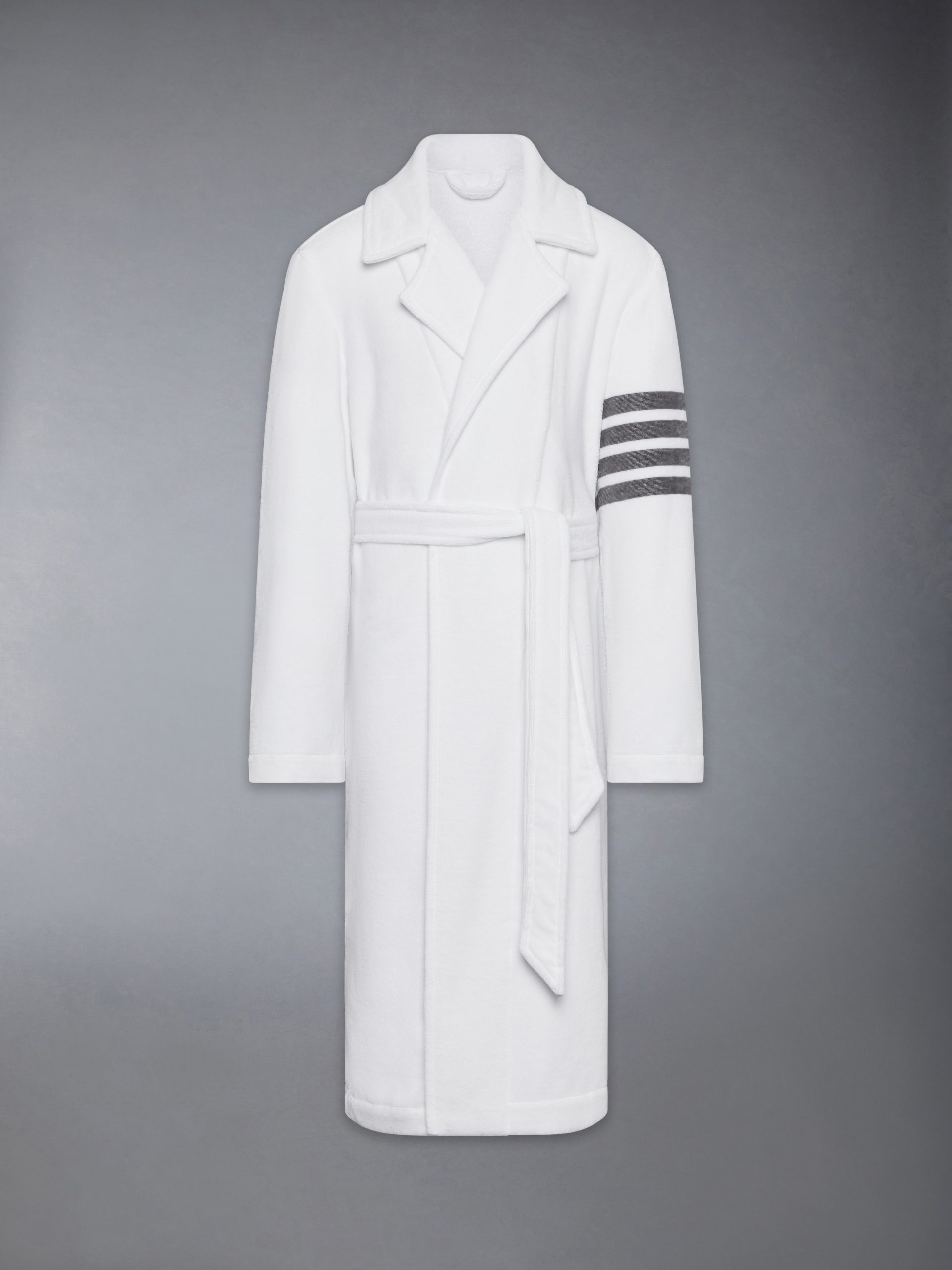 VELOUR 4-BAR TRENCH BATHROBE