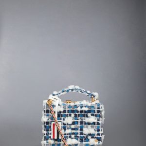 DENIM POUF TWEED MICRO ATTACHE CASE