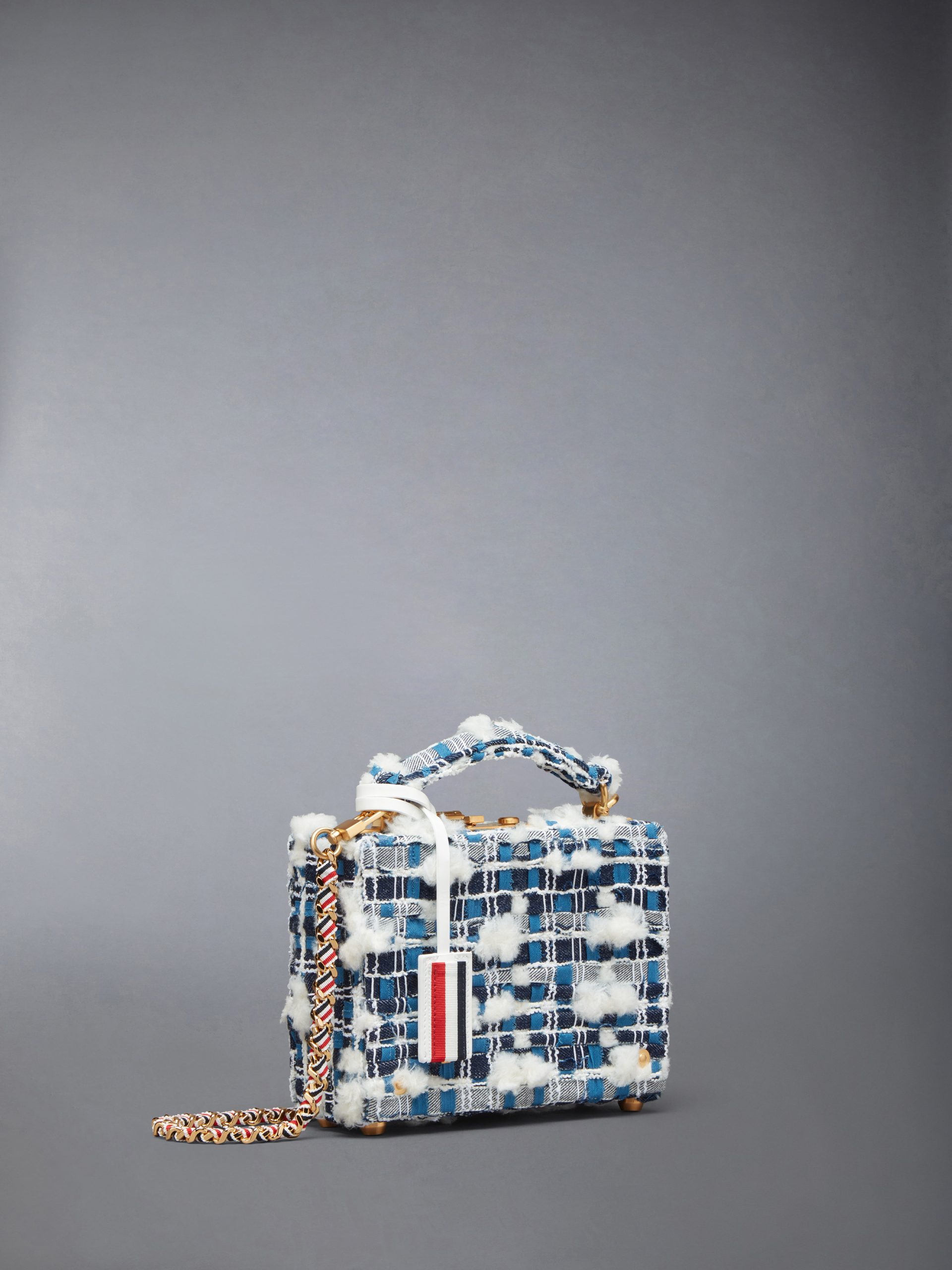 DENIM POUF TWEED MICRO ATTACHE CASE - Image 2