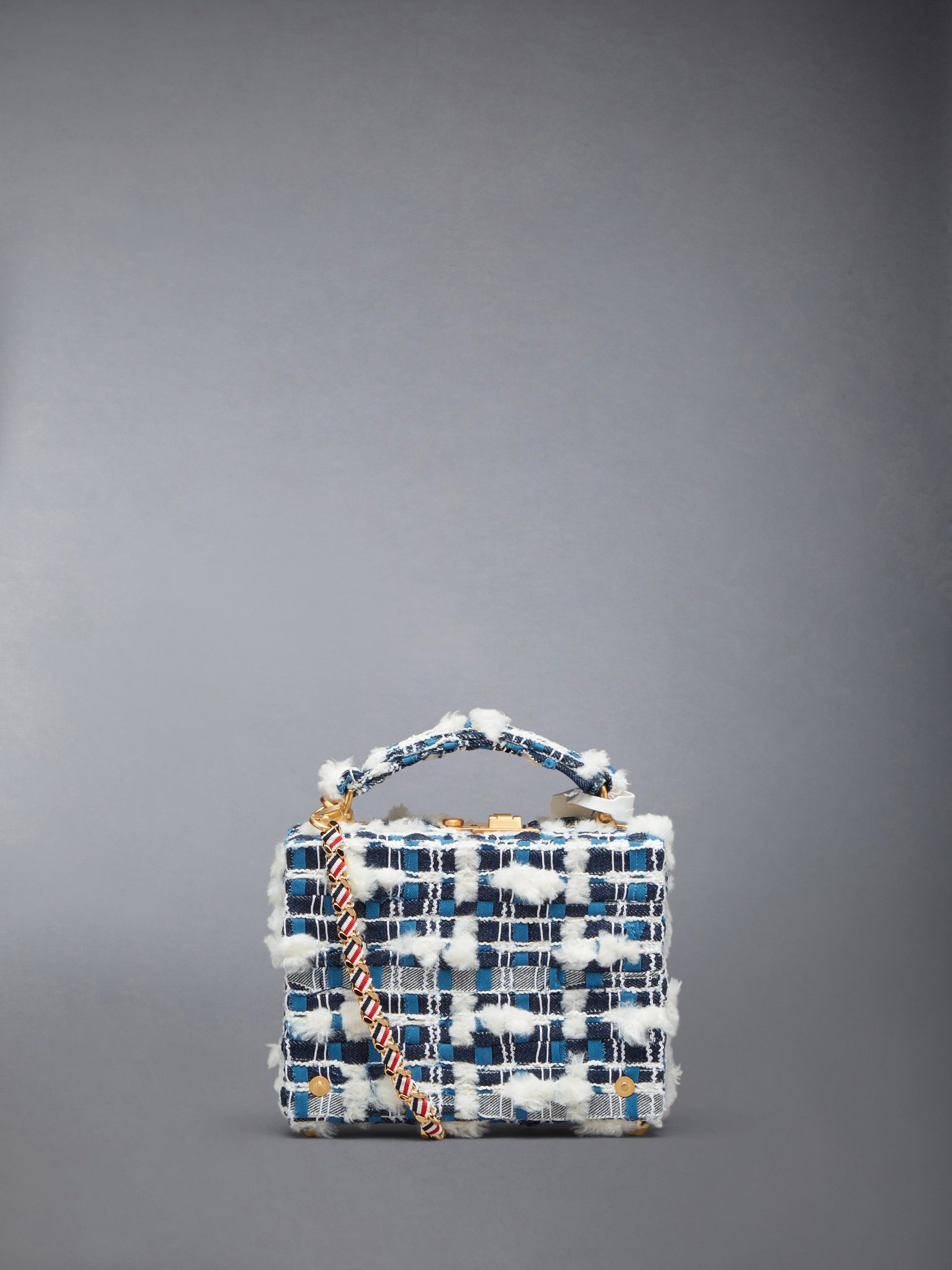 DENIM POUF TWEED MICRO ATTACHE CASE - Image 3