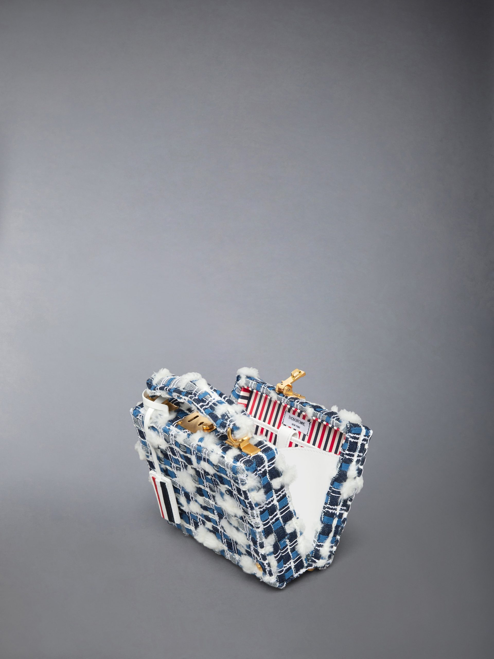 DENIM POUF TWEED MICRO ATTACHE CASE - Image 4