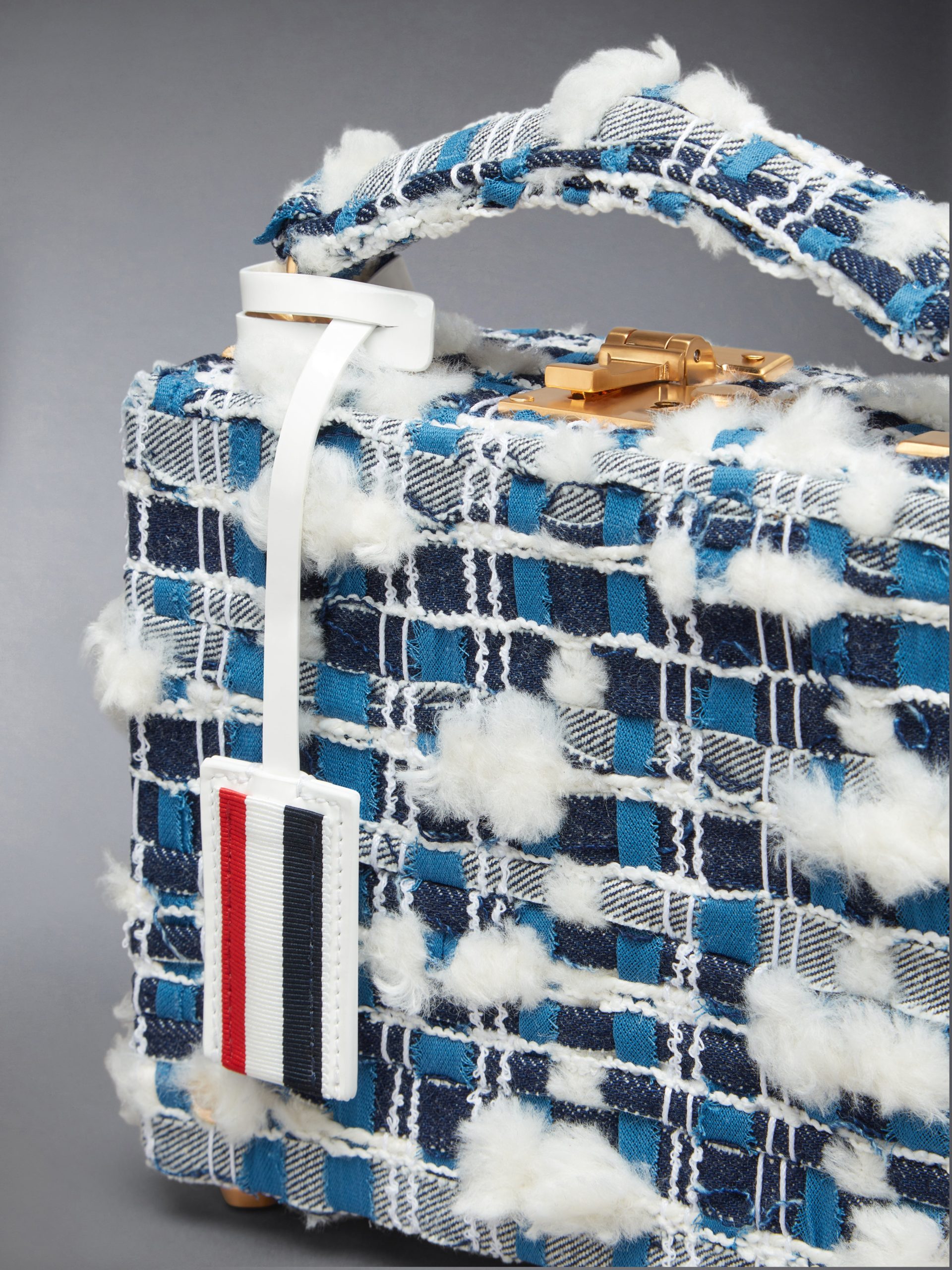 DENIM POUF TWEED MICRO ATTACHE CASE - Image 5