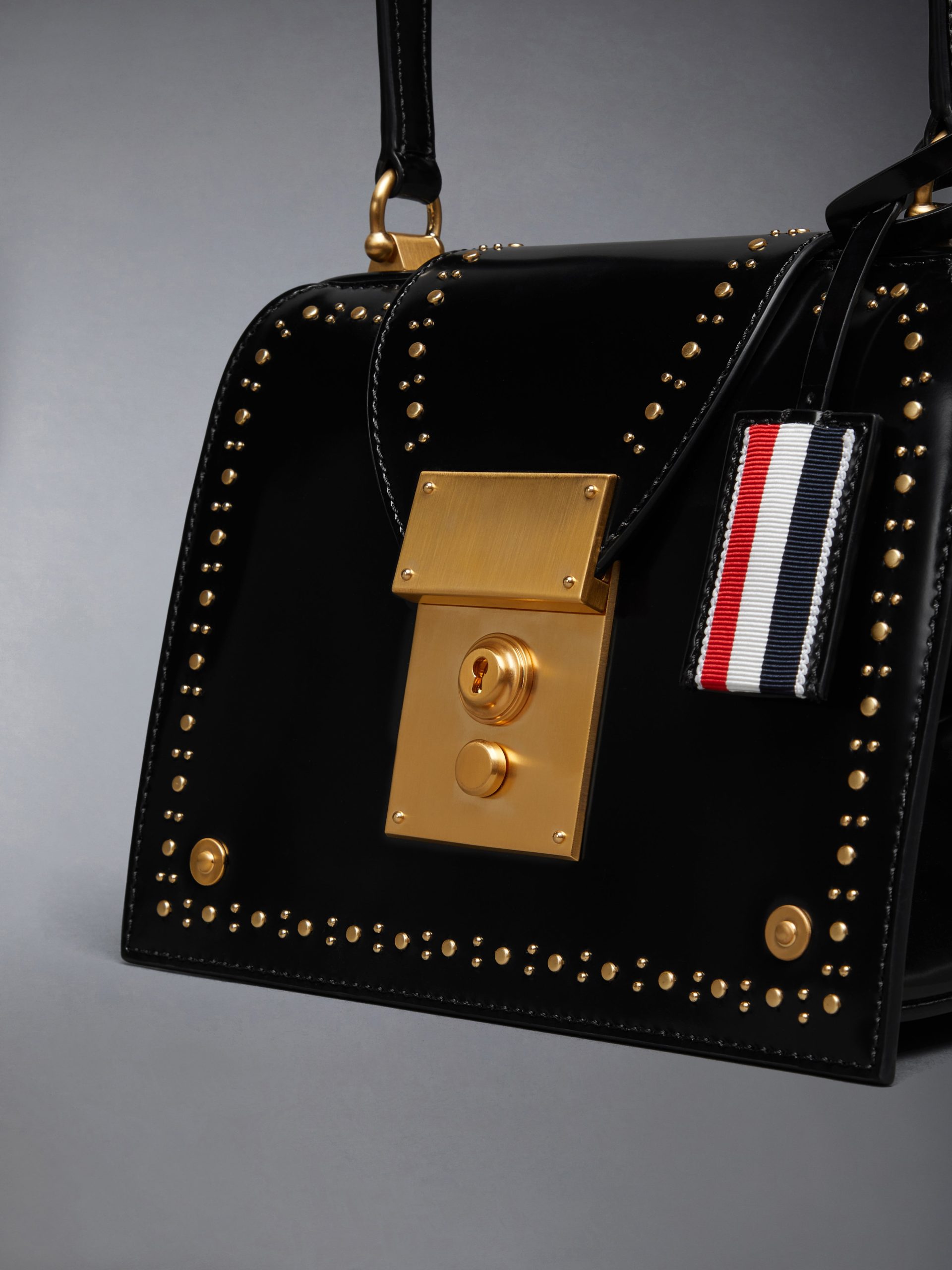 SOFT SPAZZOLATO STUD MRS. THOM TRIANGLE BAG - Image 6