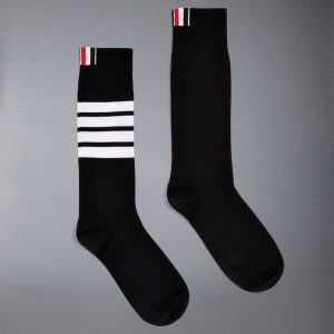 COTTON 4-BAR MID CALF SOCK