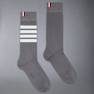 COTTON 4-BAR MID CALF SOCK