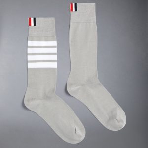 COTTON 4-BAR MID CALF SOCK