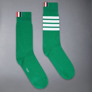 COTTON 4-BAR MID CALF SOCK