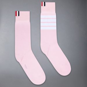COTTON 4-BAR MID CALF SOCK