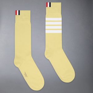 COTTON 4-BAR MID CALF SOCK