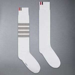 Lightweight Cotton 4-Bar Mid Calf Socks