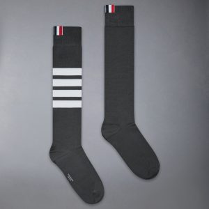 LIGHTWEIGHT COTTON 4-BAR OVER THE CALF SOCK