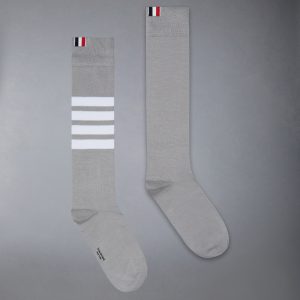 LIGHTWEIGHT COTTON 4-BAR OVER THE CALF SOCK