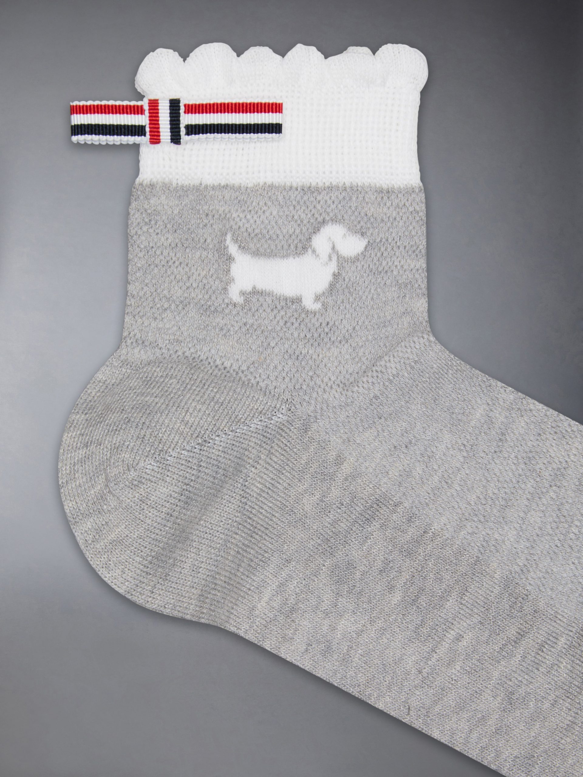 POINTELLE STITCH HECTOR CREW SOCKS - Image 2