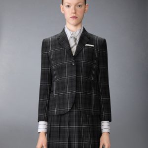 WINDOWPANE PLAID COOL WOOL SPORTCOAT