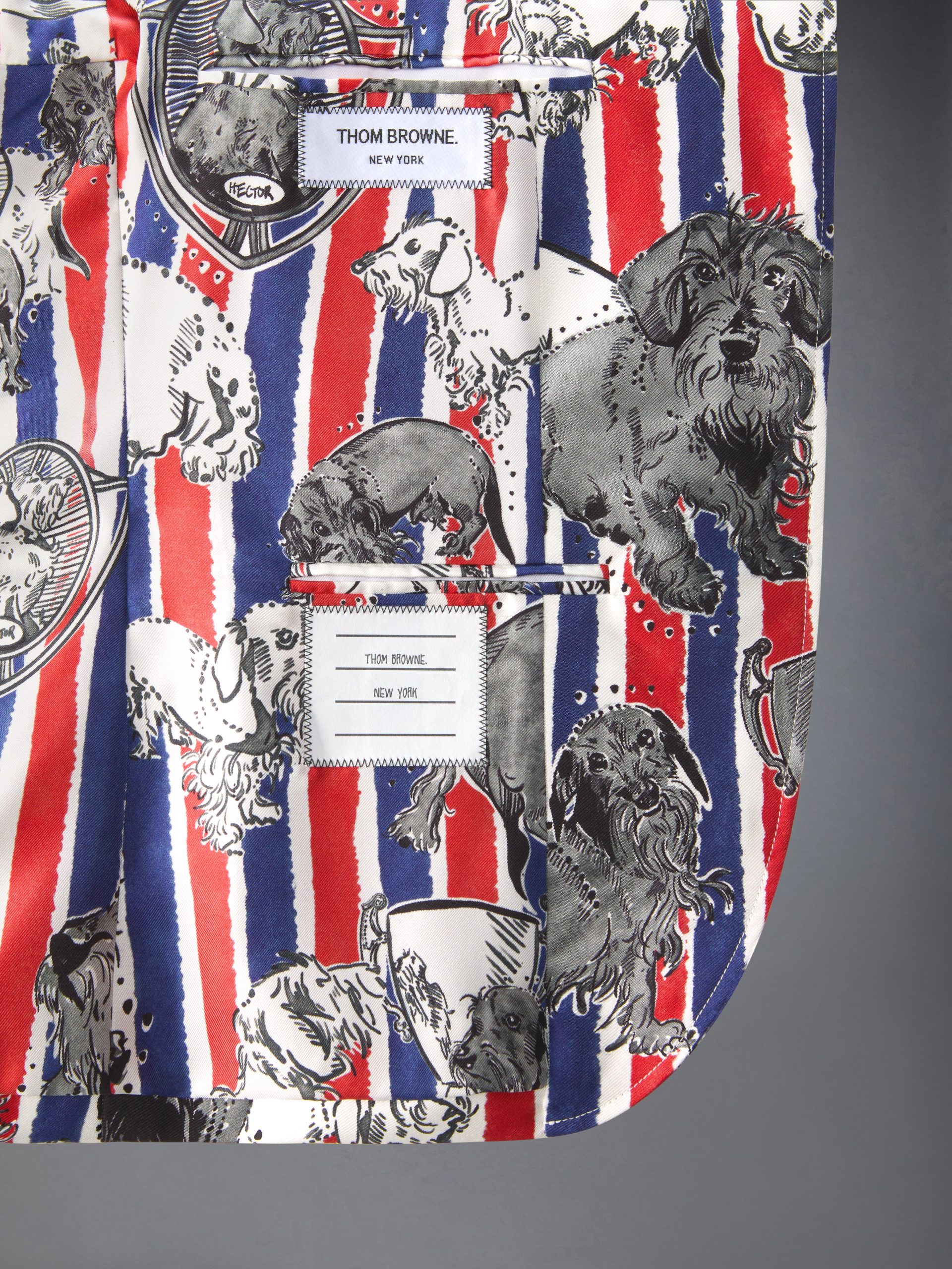 UNCONSTRUCTED SILK TWILL HECTOR TOILE SPORTCOAT - Image 3