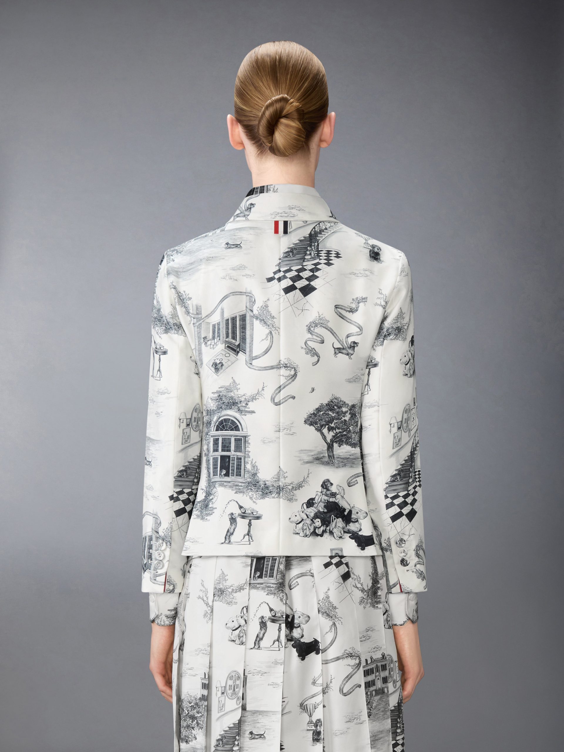 UNCONSTRUCTED SILK TWILL HECTOR TOILE SPORTCOAT - Image 2