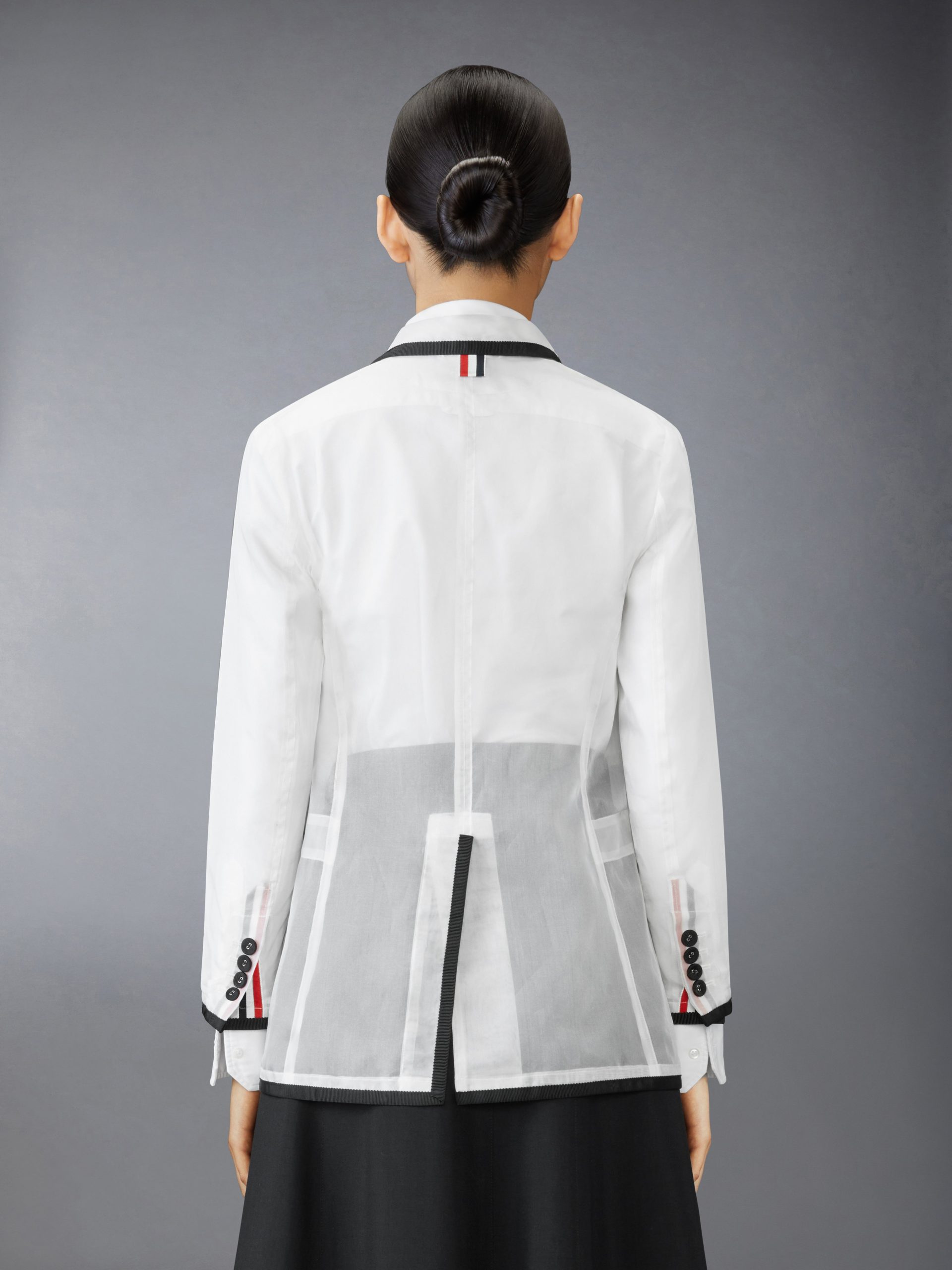 SILK ORGANZA ELONGATED JACKET - Image 2