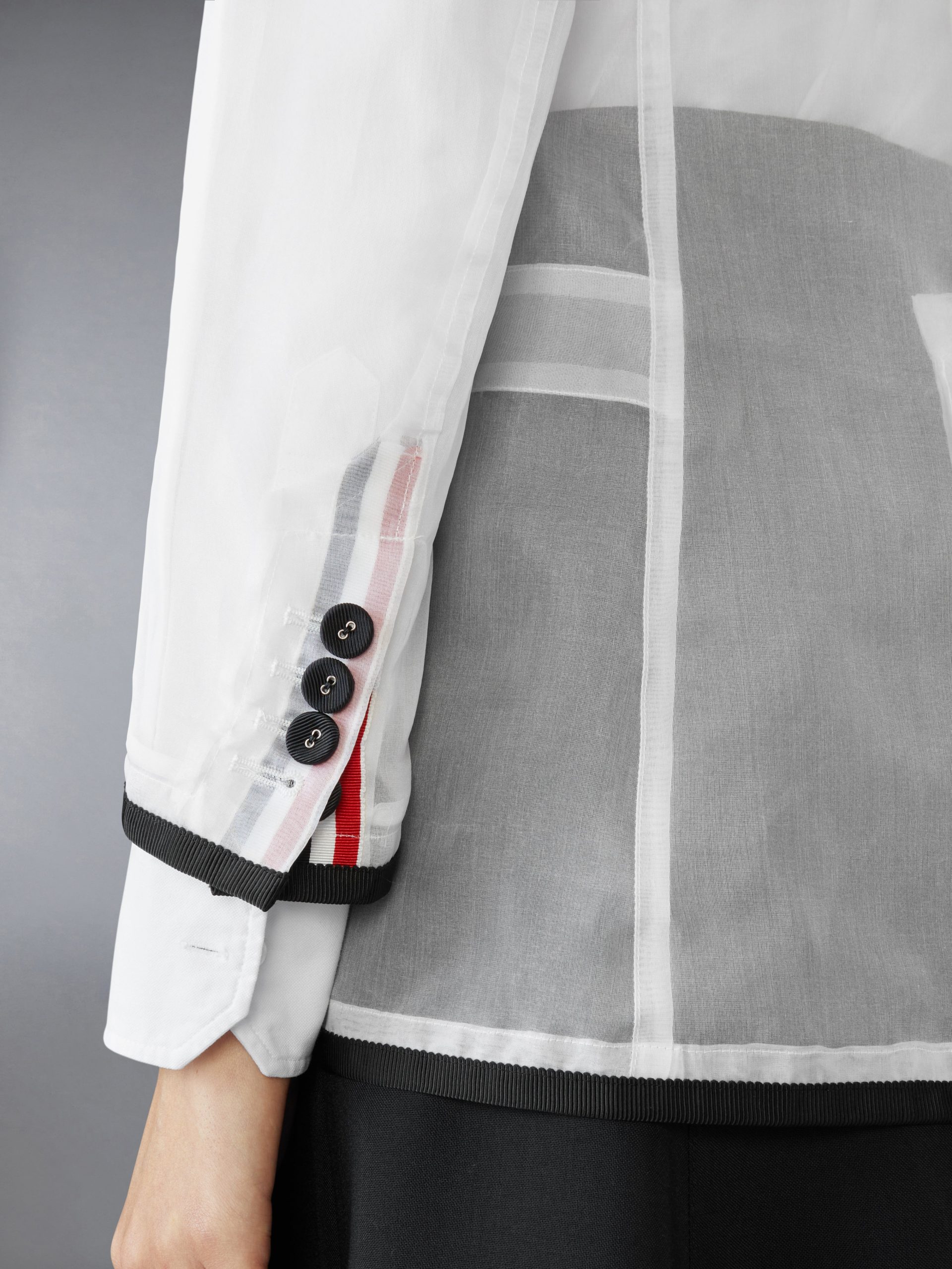 SILK ORGANZA ELONGATED JACKET - Image 4