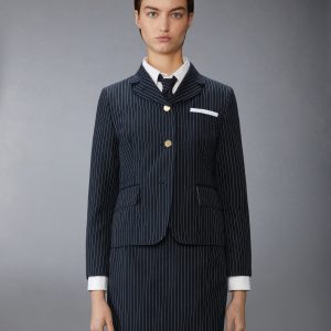 PINSTRIPE HIGH TWIST WOOL SPORTCOAT