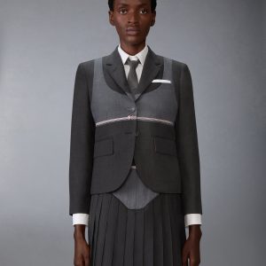 SUPER 120'S TWILL TROMPE-L'ŒIL BIKINI  SPORTCOAT