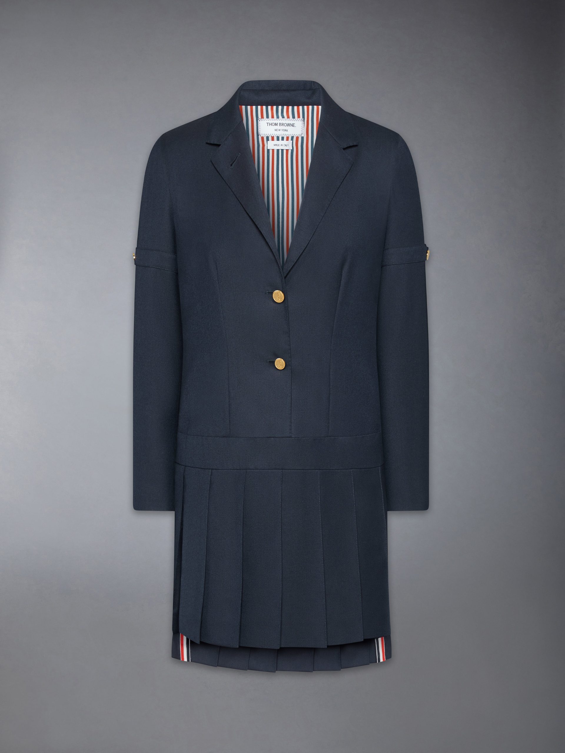 SUPER 120'S TWILL SPORTCOAT MINI DRESS - Image 8