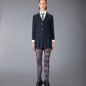 SUPER 120'S TWILL SPORTCOAT MINI DRESS