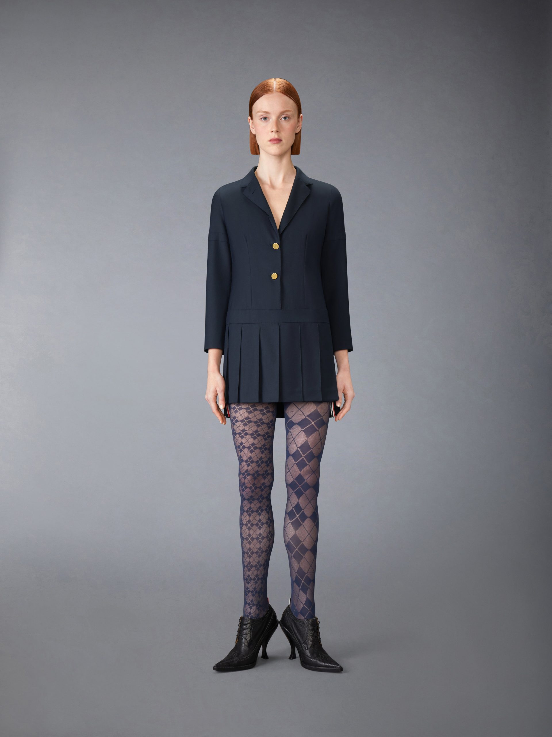 SUPER 120'S TWILL SPORTCOAT MINI DRESS - Image 3