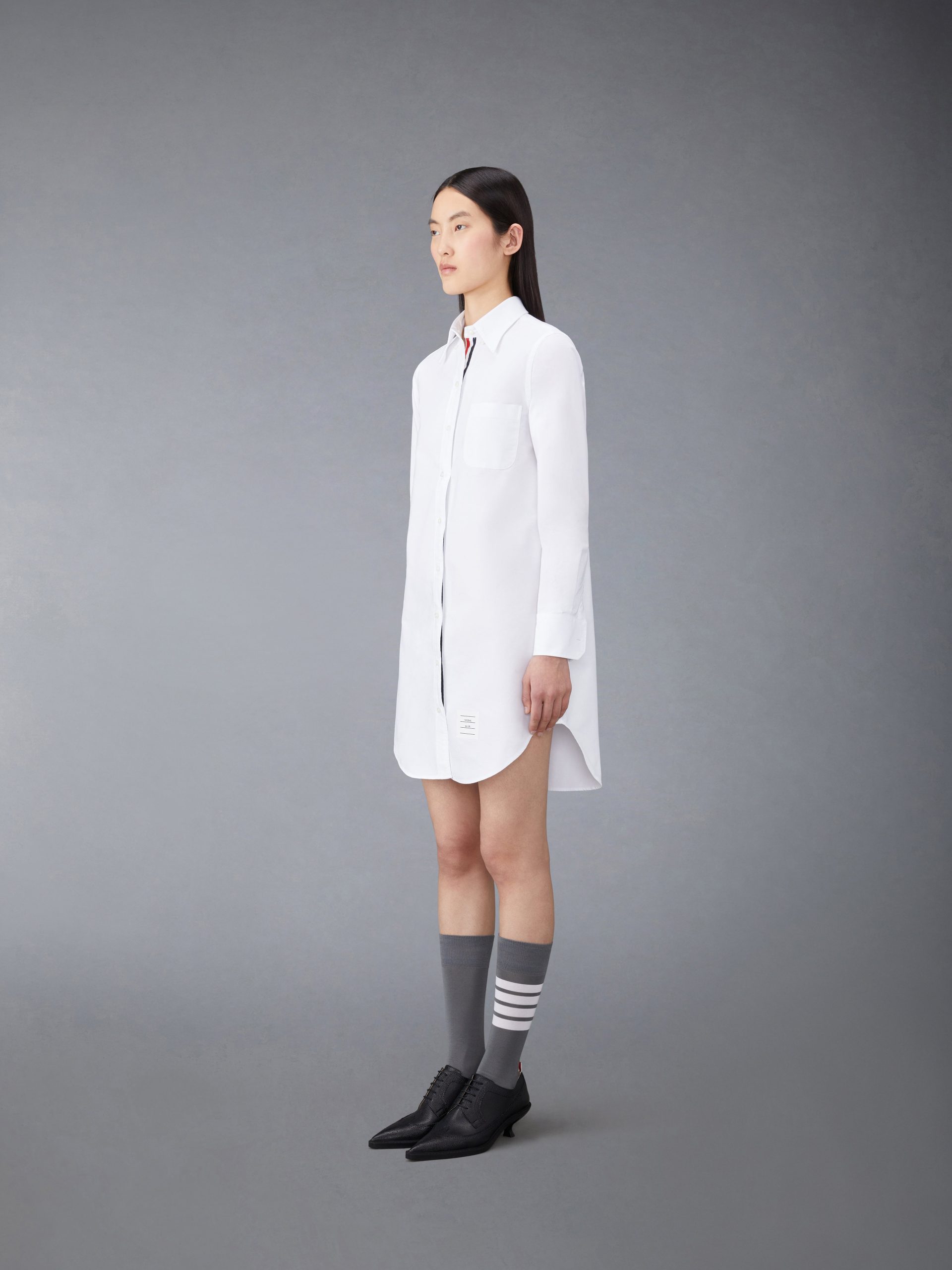 OXFORD GROSGRAIN PLACKET MINI SHIRTDRESS - Image 2