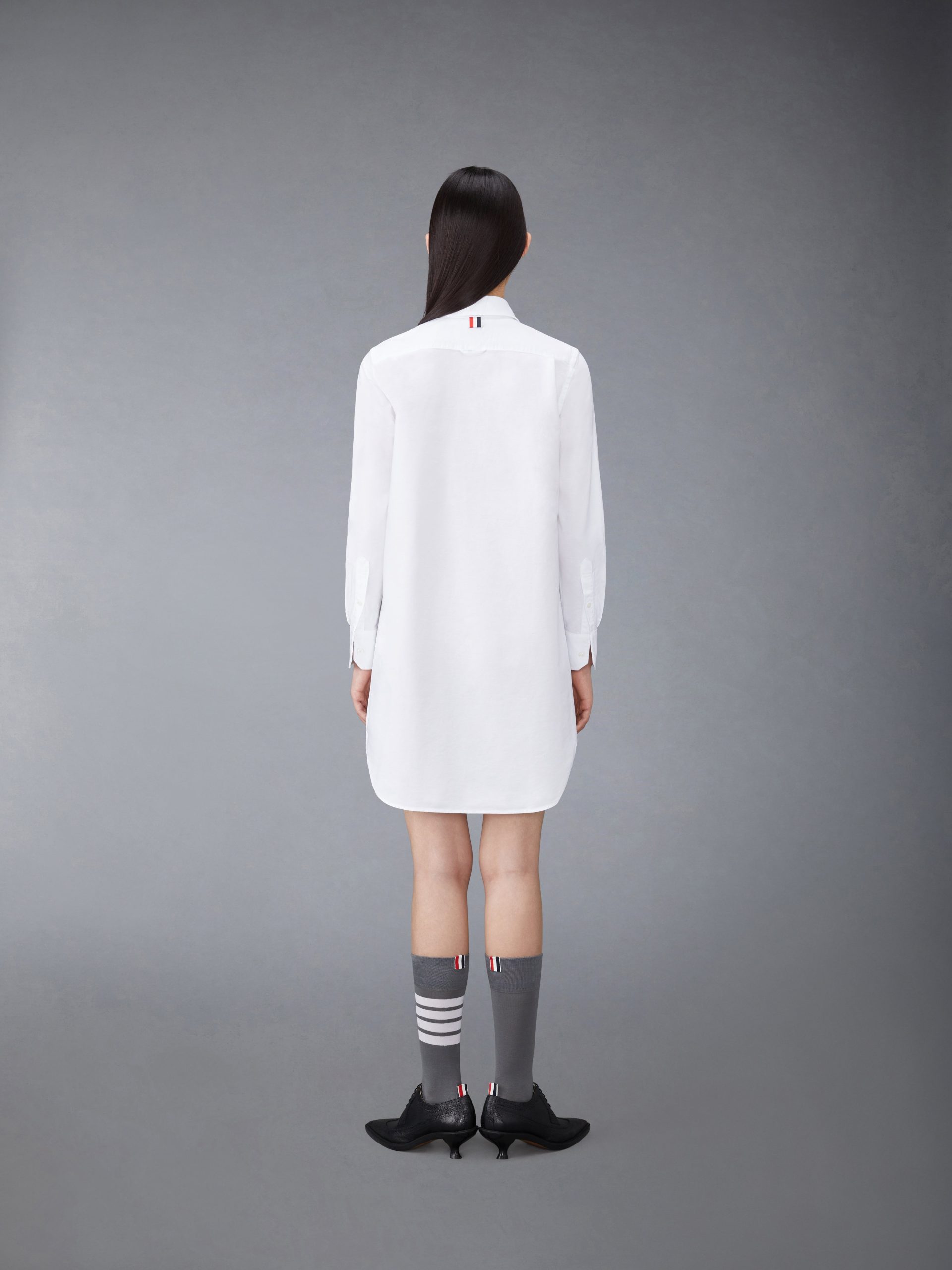 OXFORD GROSGRAIN PLACKET MINI SHIRTDRESS - Image 3