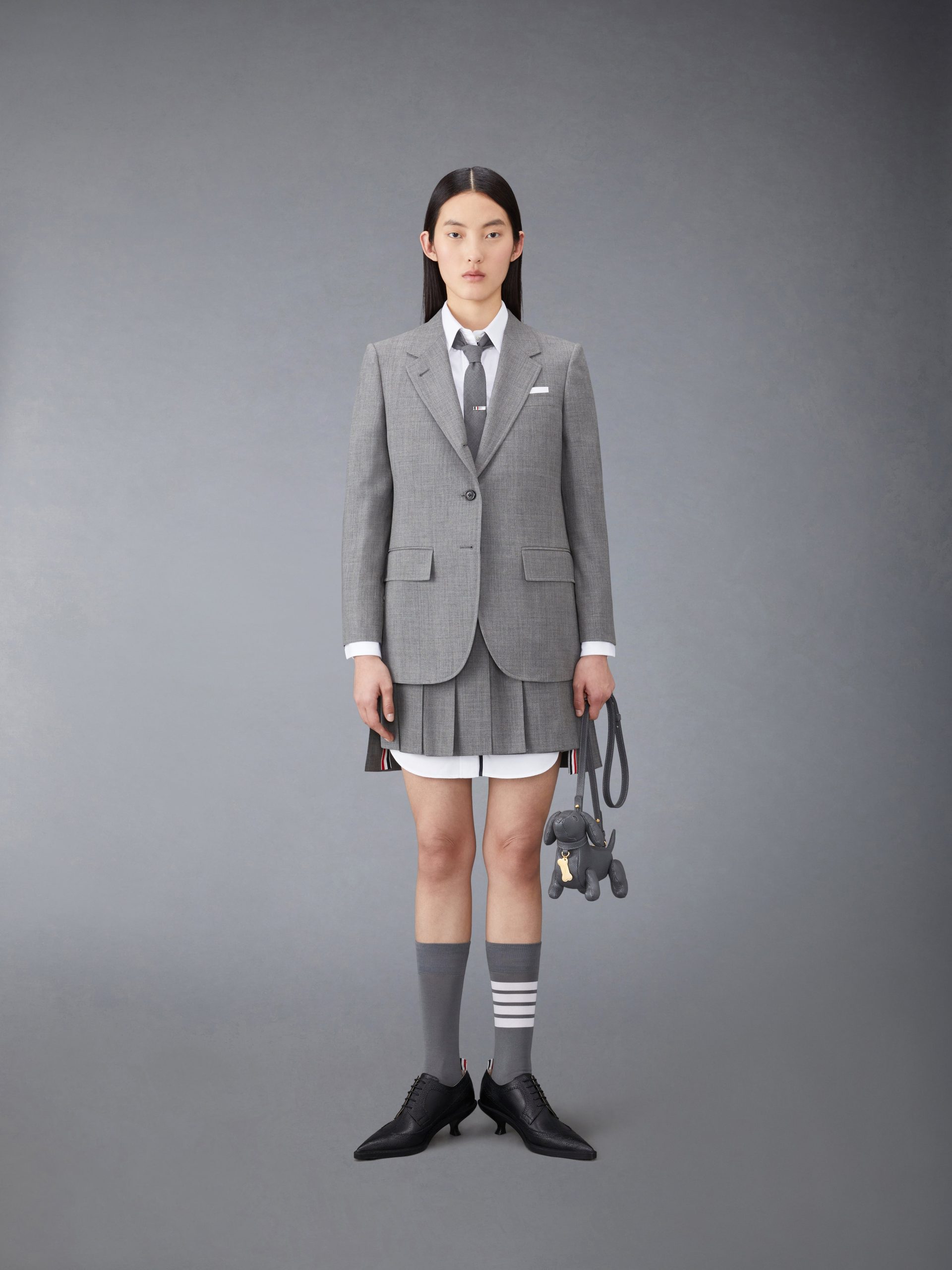 OXFORD GROSGRAIN PLACKET MINI SHIRTDRESS - Image 4