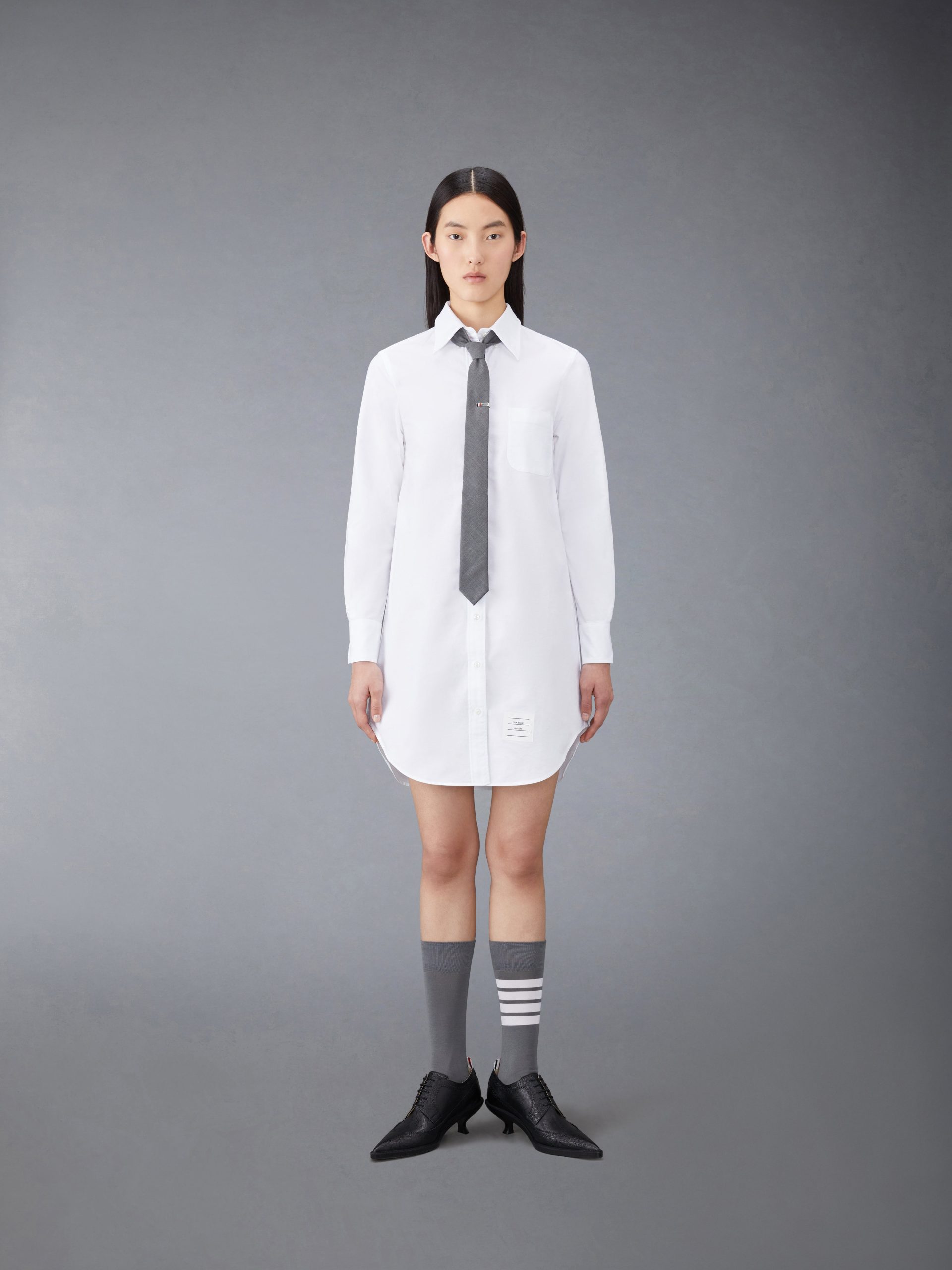 OXFORD GROSGRAIN PLACKET MINI SHIRTDRESS - Image 5