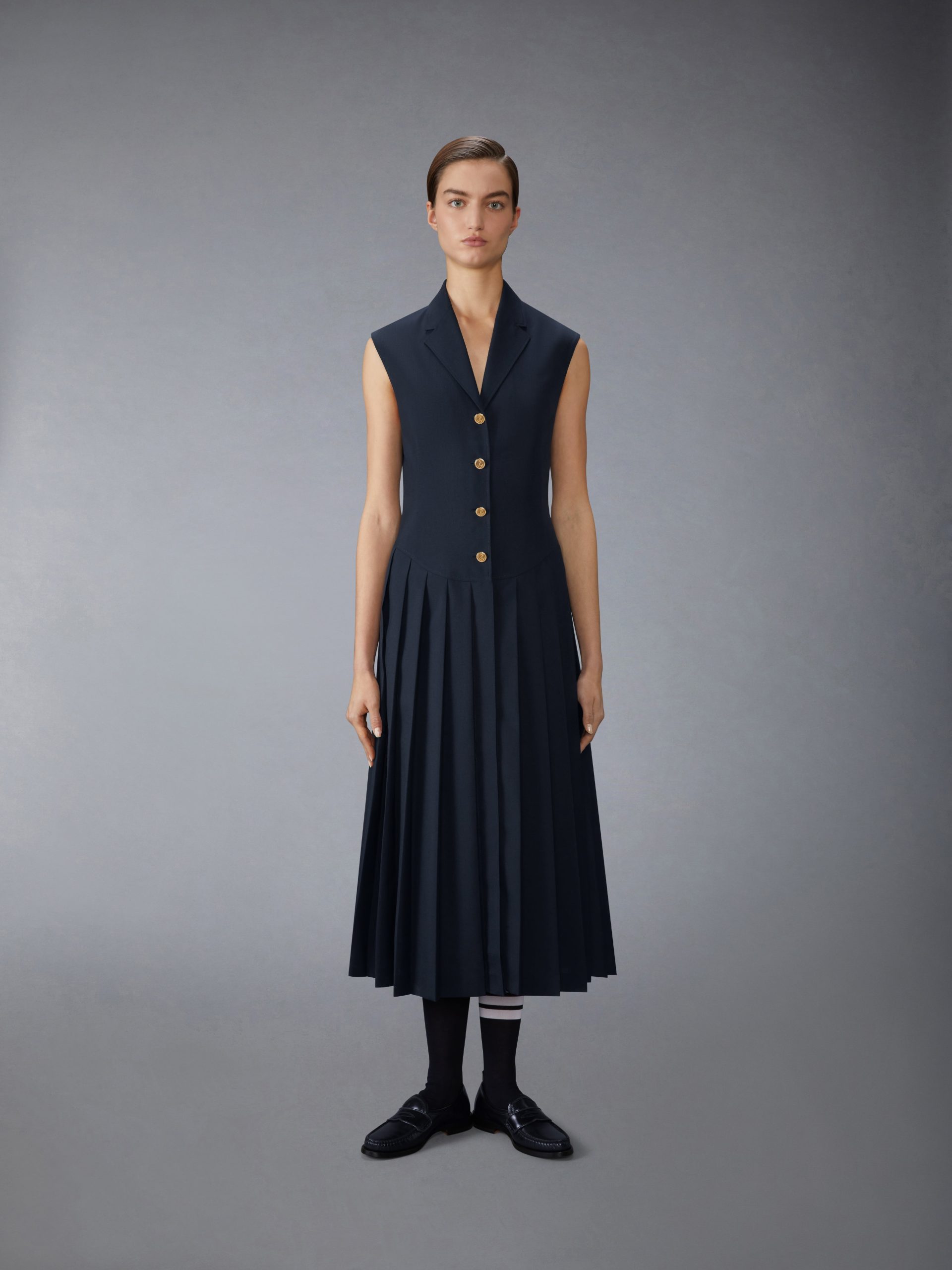 SCHOOL UNIFORM PLEATED DRESS