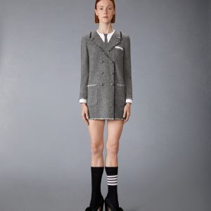 SOLID DONEGAL TWEED TROMPE L'OEIL DRESS