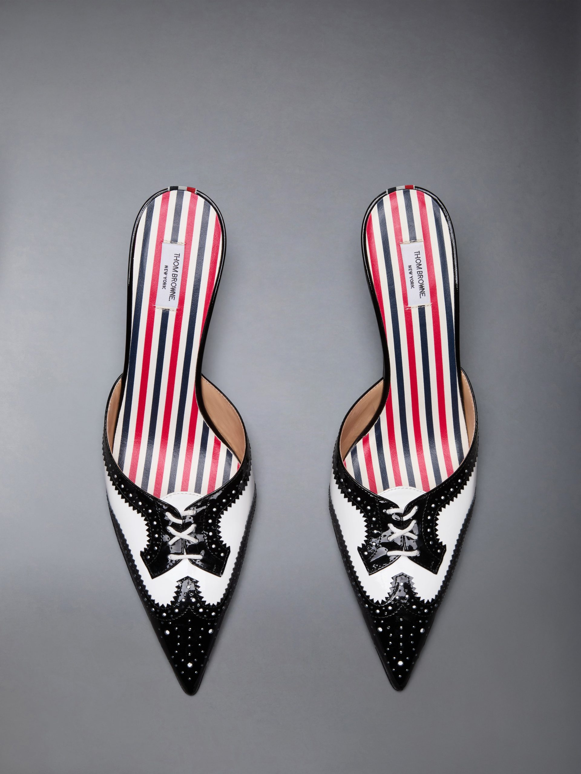 SOFT PATENT HEELED MULE 75MM - Image 5