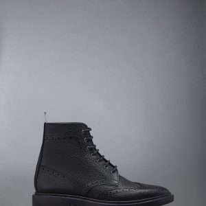 PEBBLE GRAIN RUBBER SOLE CLASSIC WINGTIP BOOT