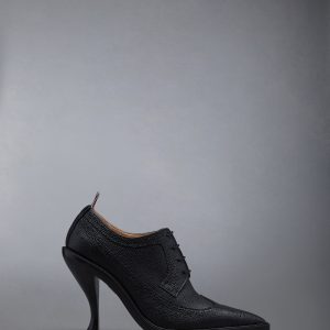 PEBBLE GRAIN LONGWING BROGUE HEEL 105MM