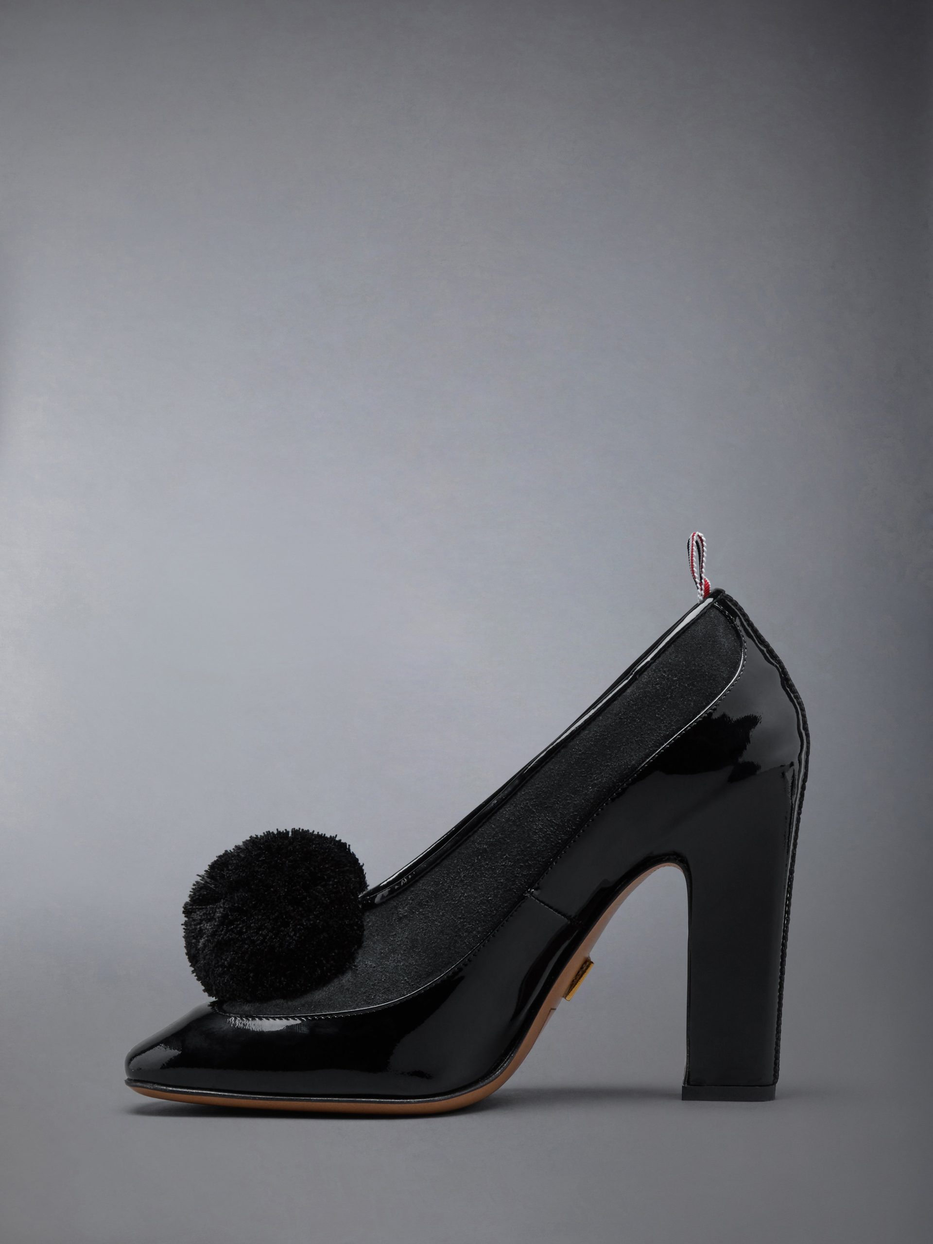 CALF SUEDE POM POM OPERA PUMP 90MM - Image 3