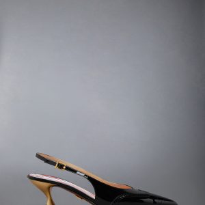 SOFT PATENT WINGTIP SLINGBACK 50MM