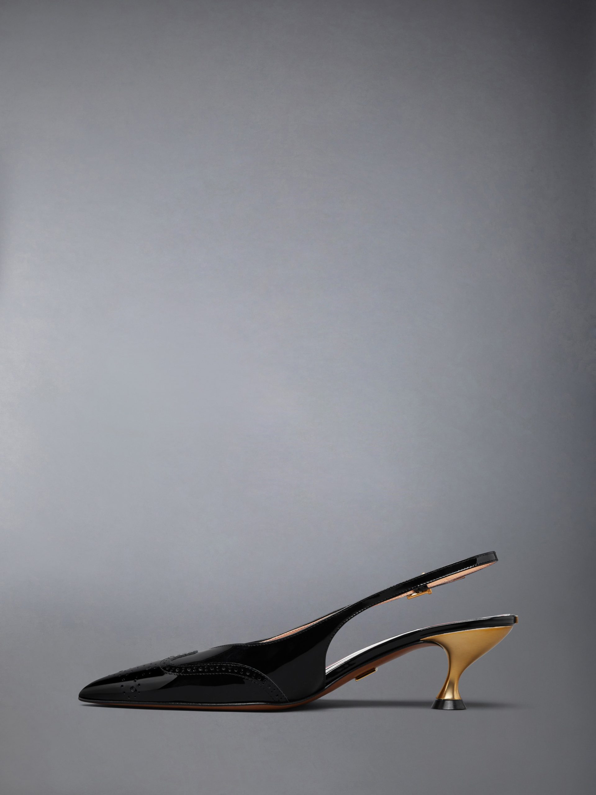 SOFT PATENT WINGTIP SLINGBACK 50MM - Image 3