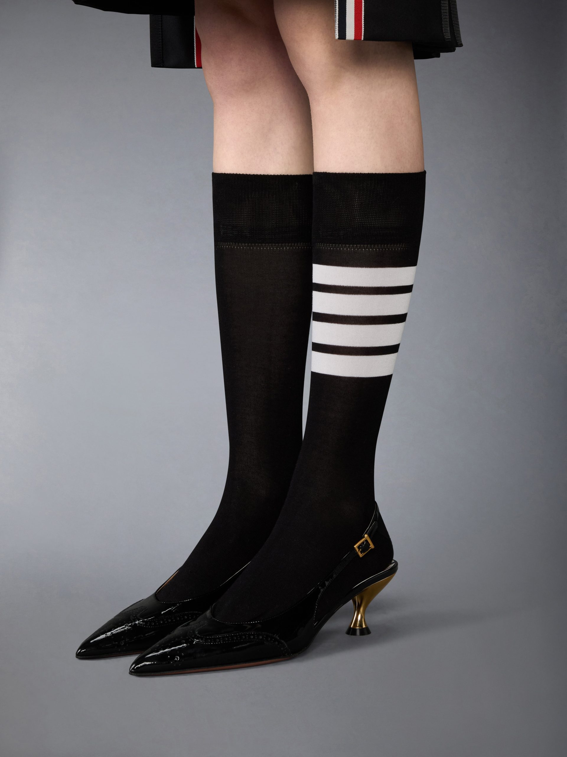 SOFT PATENT WINGTIP SLINGBACK 50MM - Image 4