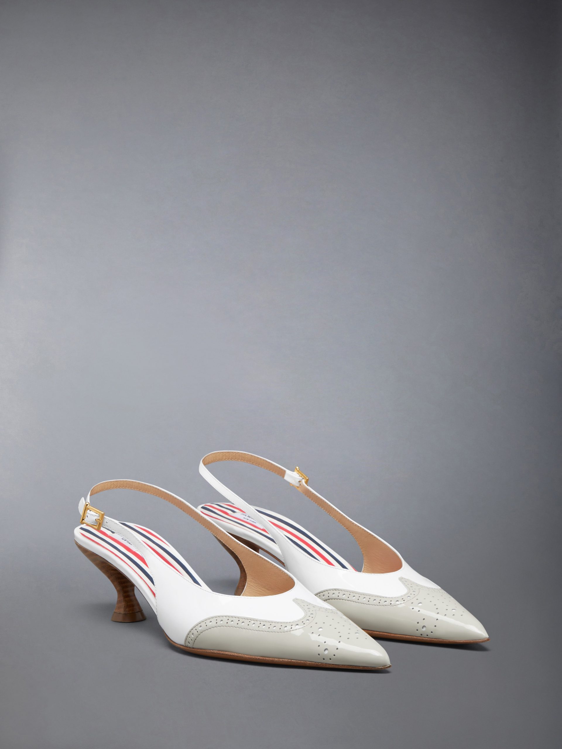 SOFT PATENT WINGTIP SLINGBACK 50MM - Image 2