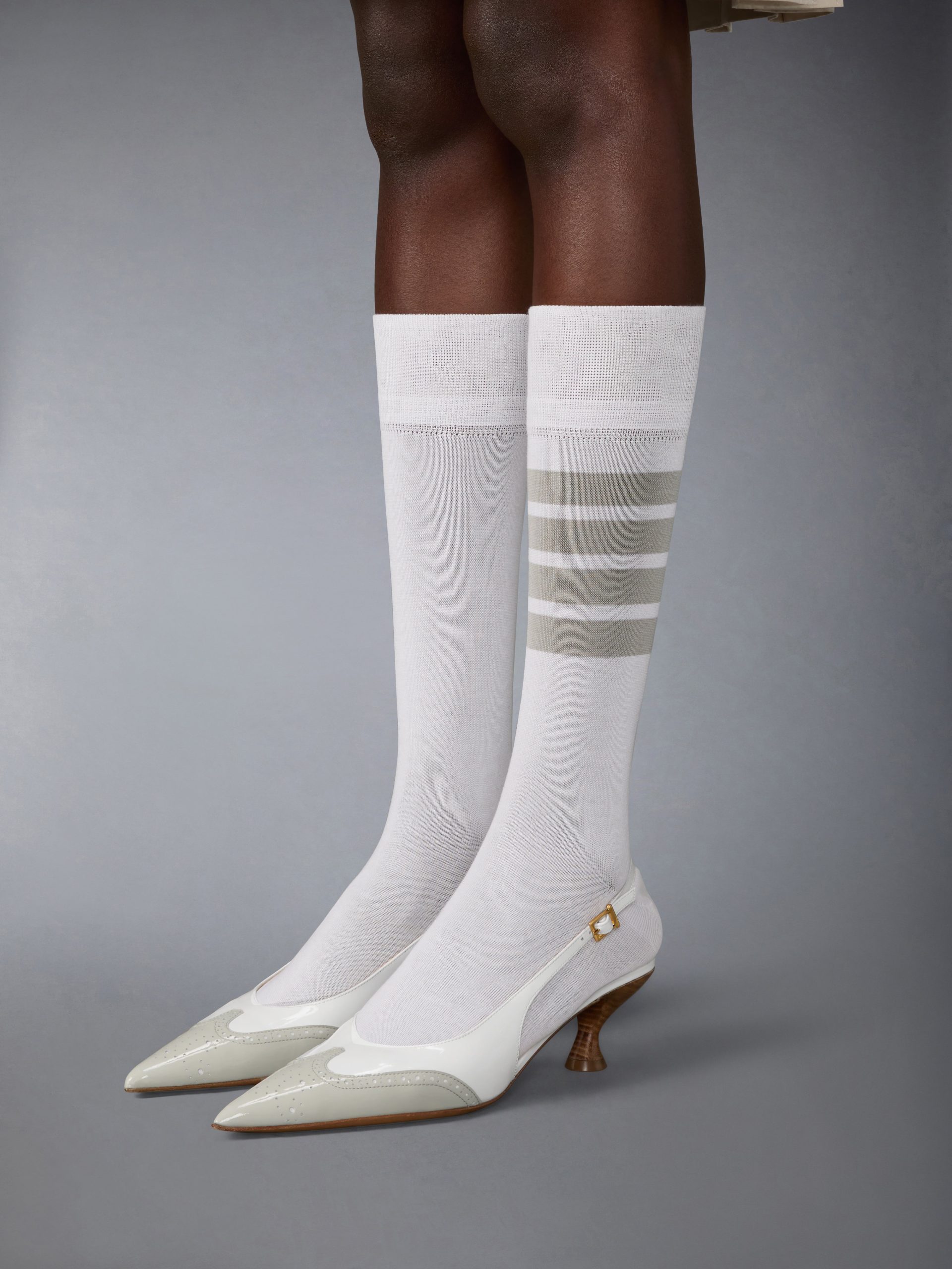 SOFT PATENT WINGTIP SLINGBACK 50MM - Image 3