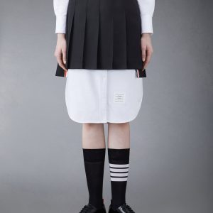 WOOL FRESCO MINI PLEATED SKIRT