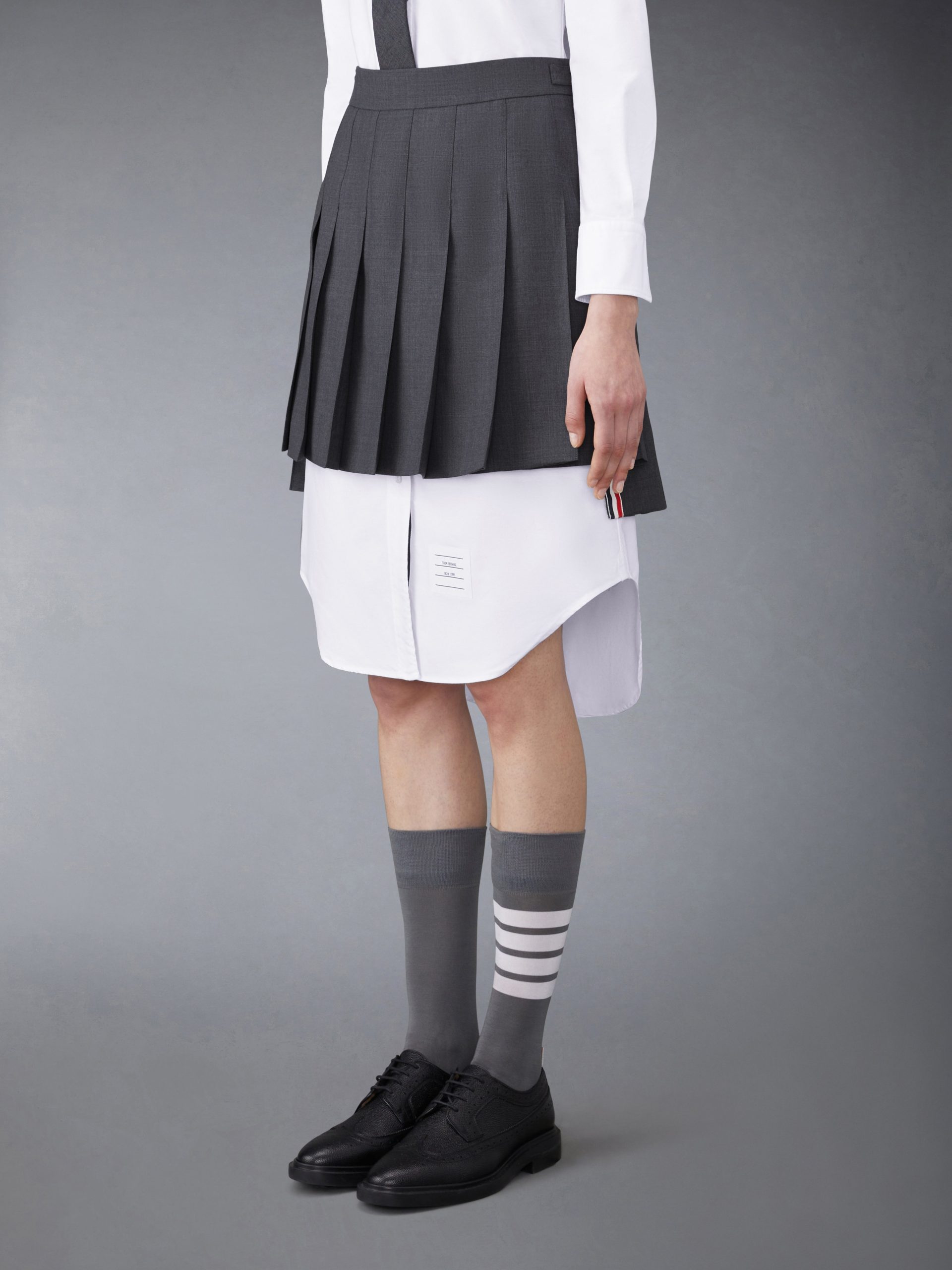 TWILL MINI PLEATED SKIRT - Image 2