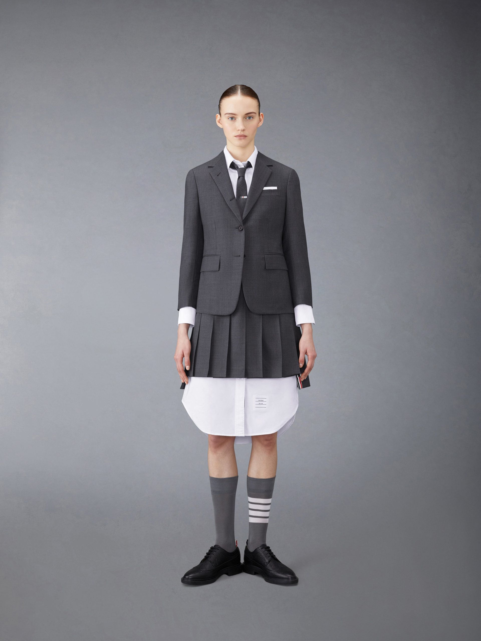 TWILL MINI PLEATED SKIRT - Image 4